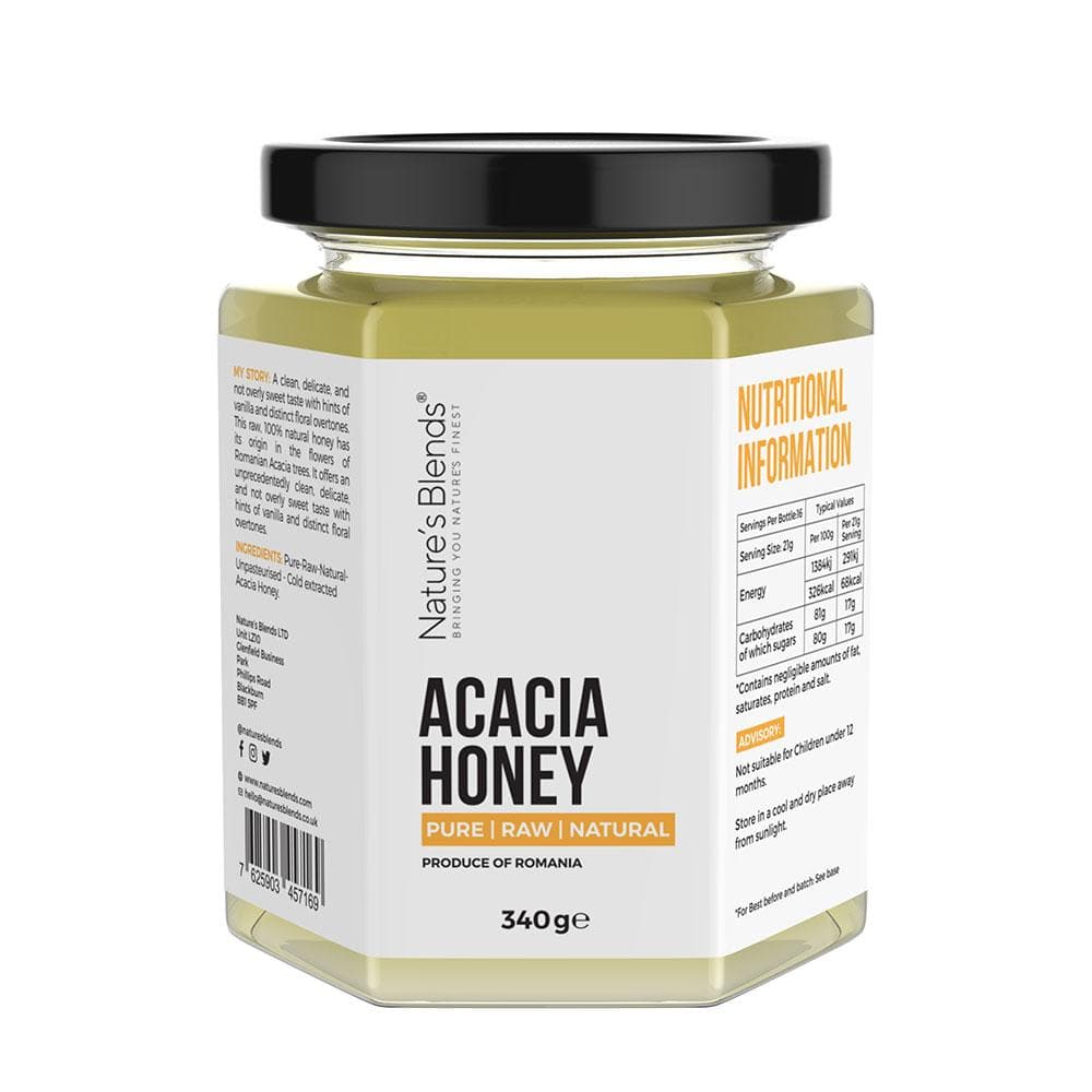 Nature’s Blends – wholesale Honey – Raw Natural Acacia Honey (340g)0
