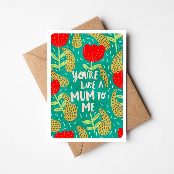 Tarjeta de felicitación «Eres como una mamá para mí» para venta al por mayor de Cake and Crayons