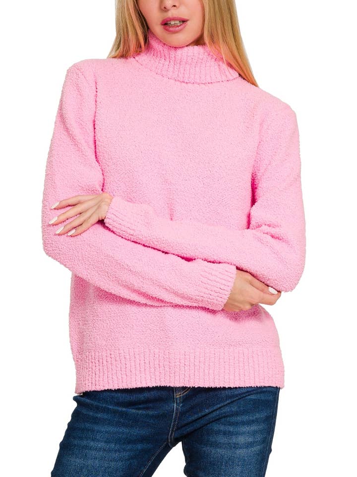 Vanilla Monkey - Wholesale Knit Sweater - Women's - Turtle-neck Long Sleeve Sweater