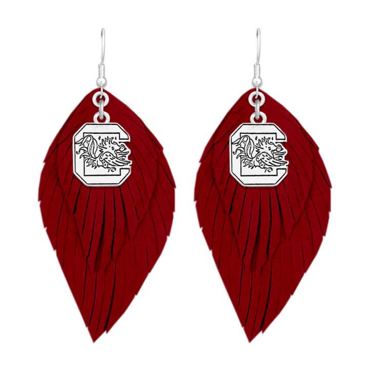 South Carolina Gamecocks NCAA Antique Logo Boho Babe Earring for wholesale by From The Heart