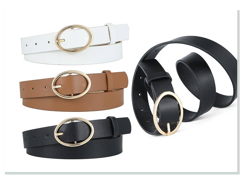 Lily Clothing - Wholesale Belt - Women's - LEOPARD PRINT PU LEATHER BELT WITH ROUND BUCKLE10