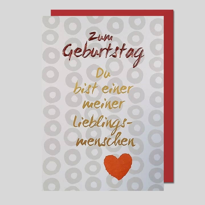 Happy Birthday Card Favourite Person for wholesale by Michel-Verlag GmbH