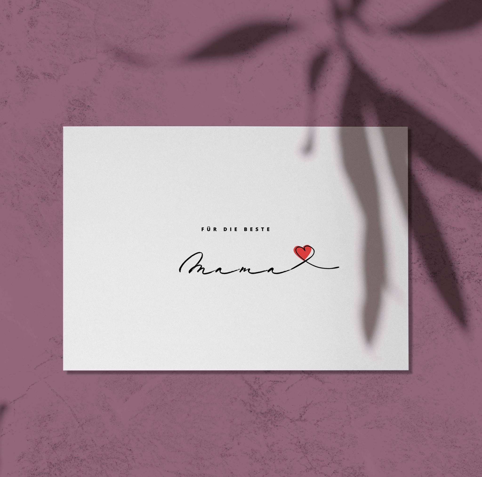 Mama Collection – Cartão de Dia da Mãe por atacado – Cartão de felicitações « Para a melhor mãe » para o Dia das Mães1