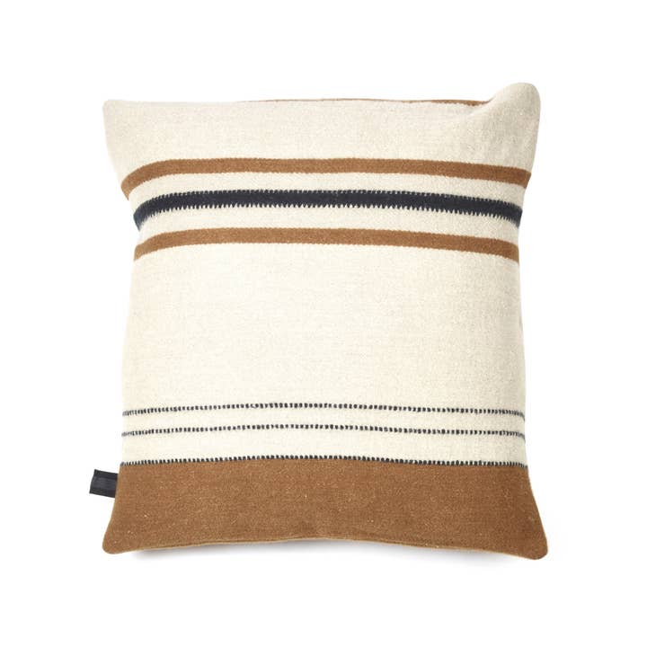 Libeco Home - Venta al por mayor Cojines para sillas - Funda de almohada Foundry con diseño de cera de abeja, 63 x 63 cm