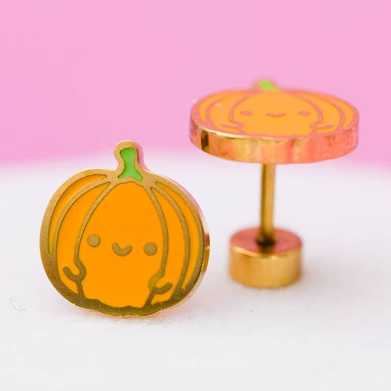 Kürbis-Ohrstecker für den Großhandel von Desert Peach