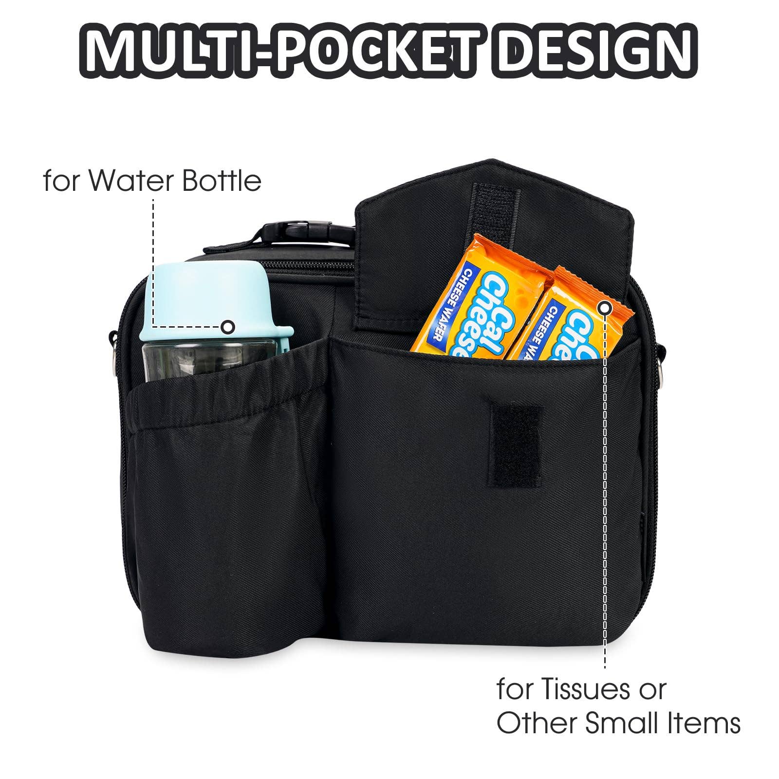 wandf – wholesale Lunch bag/box – Kids – Insulated Lunch Tote Bag Kids Expandable Lunch Box WF704810