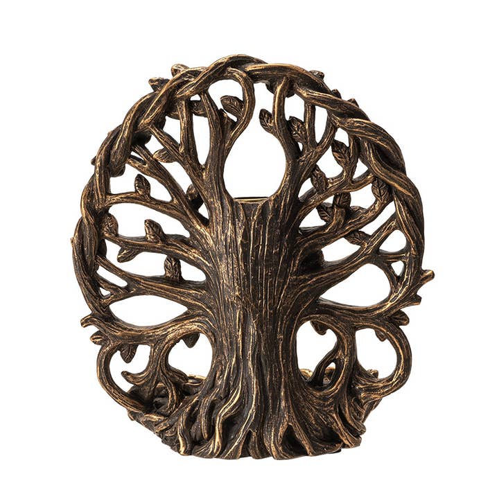 Pacific Trading - Wholesale Incense Holder - 15631 Tree Of Life Greenman Backflow Incense Burner