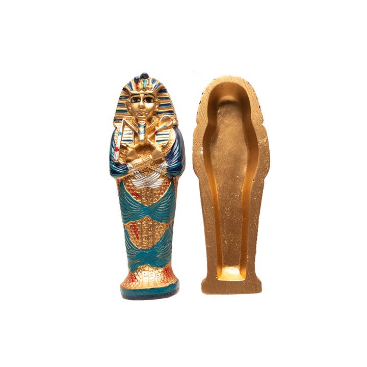 Discoveries, Inc. - Wholesale Decoratief beeldje - Egyptische Sarcofaag Doos Gips - 8"3