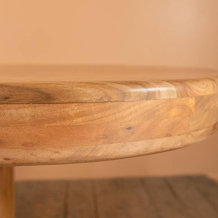 Ian Snow Ltd – wholesale Side table – Tove Acacia Wood Natural Finish Dining Table7