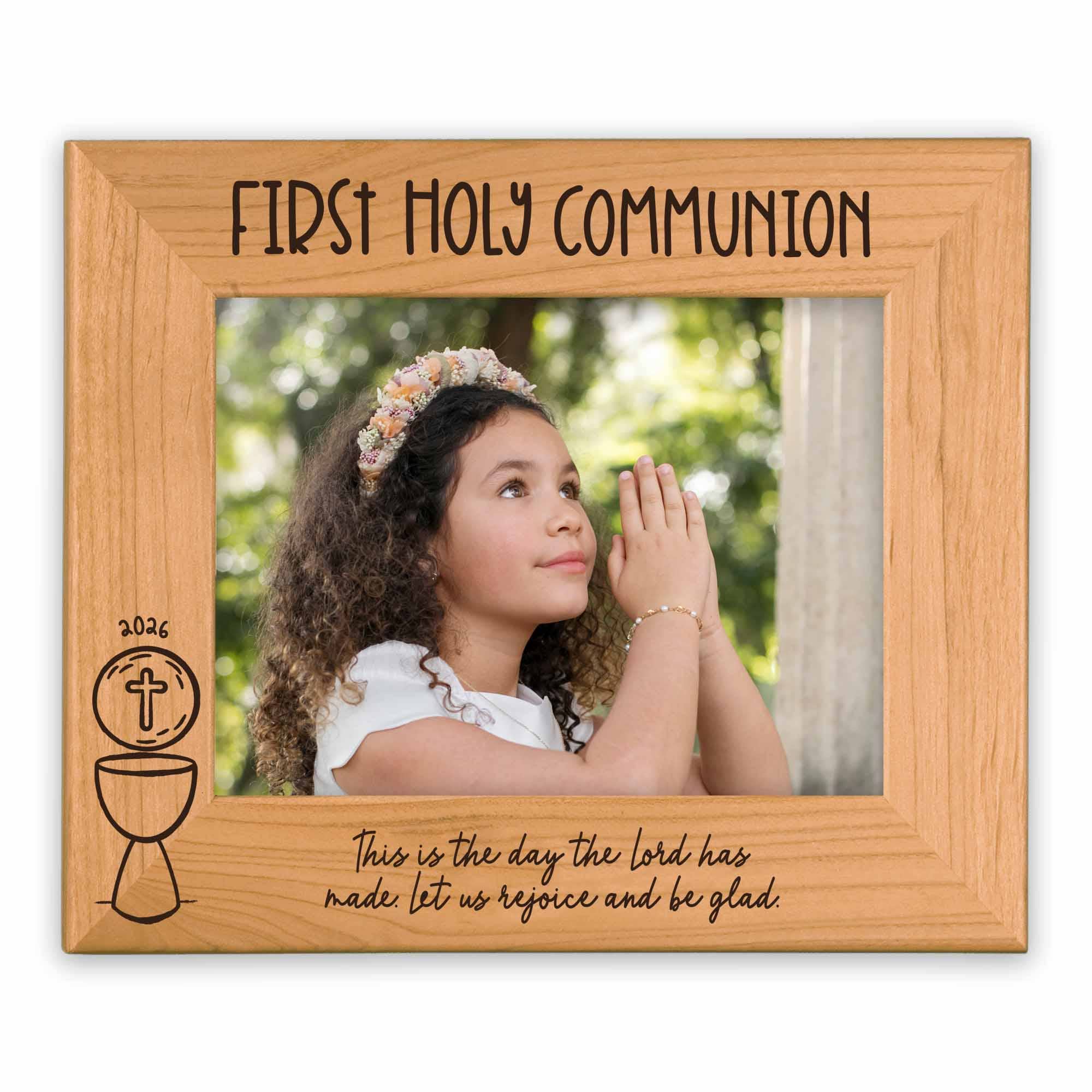 Firefly Wishes - Wholesale Picture Frame - First Holy Communion Wood Picture Frame - Classic Chalice2