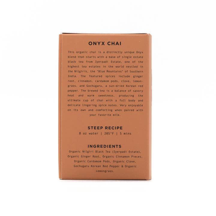 Onyx Coffee Lab - Wholesale Loose Tea - Onyx Gochujang Chai1