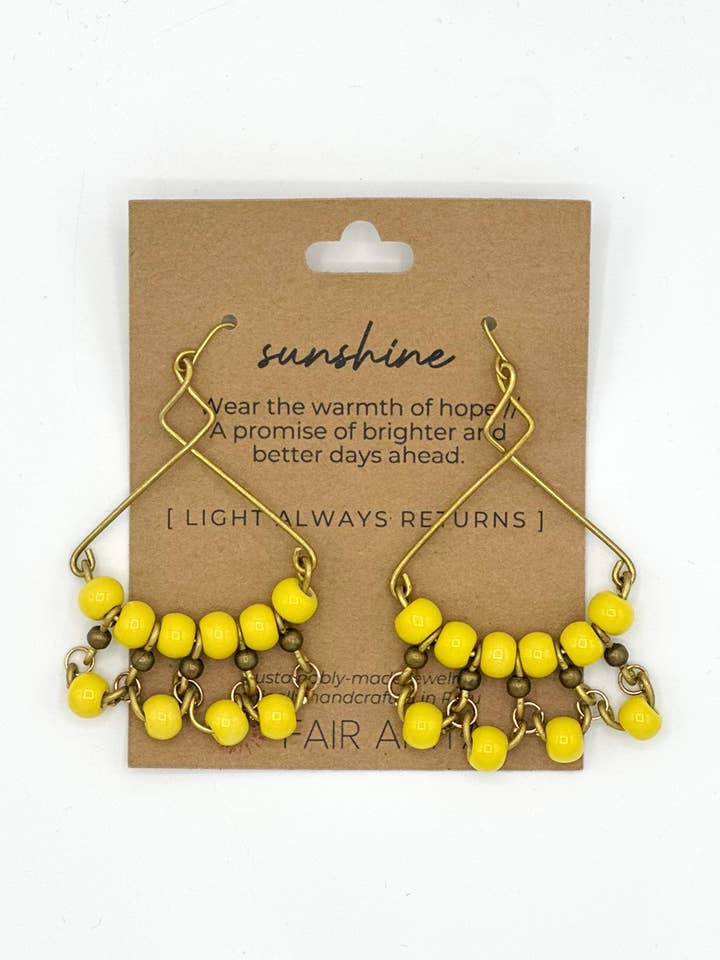 Peruanska Sun Keramiska Örhängen för wholesale av Fair Anita