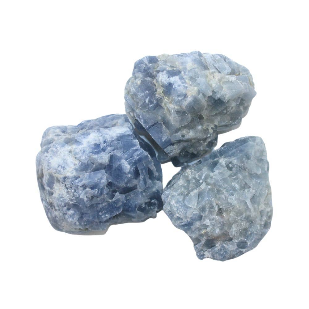 Earths Elements Wholesale - Wholesale Spiritual Stone/Crystal - Raw Calcite - Blue Calcite Large, 1lb