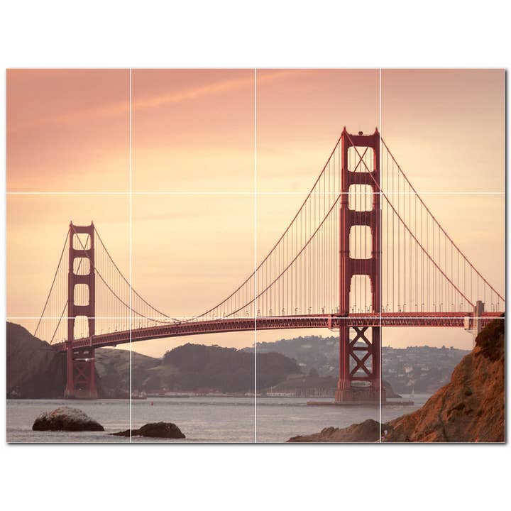 Bridge Keramiske fliser Keramiske fliser Vægmaleri PT500273 for engroshandel hos Picture-Tiles.com