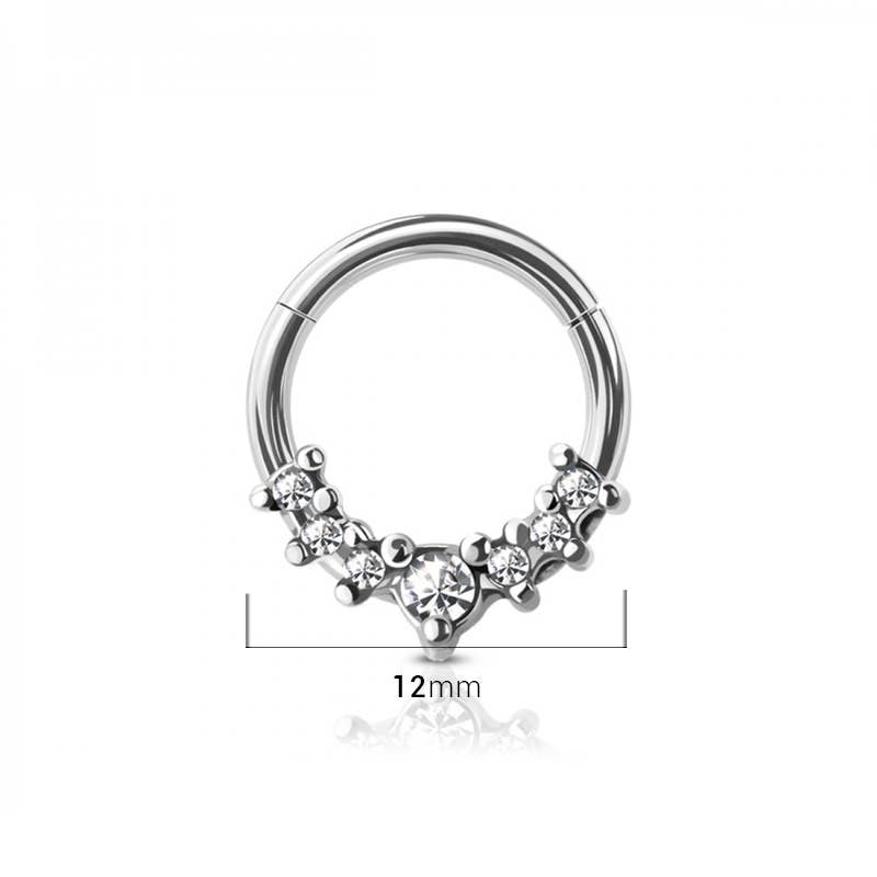 CRAVE - Vente Anneau de nez - Anneau à charnière en acier chirurgical 316L pour piercing de nez2