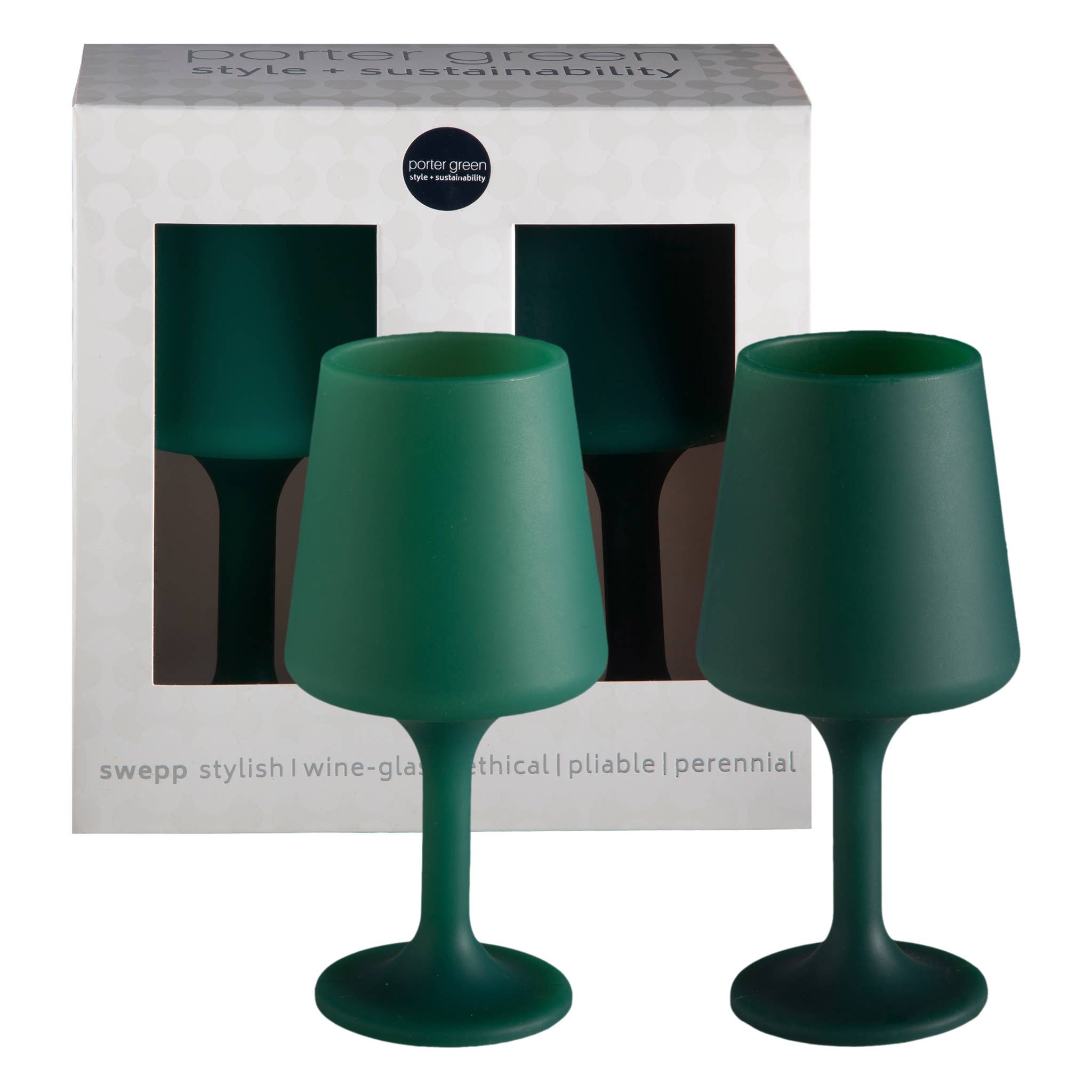 porter green | style + sustainability – Copo de vinho por atacado – Holiday Mistletoe| Swepp | Copos de Vinho Inquebráveis de Silicone0