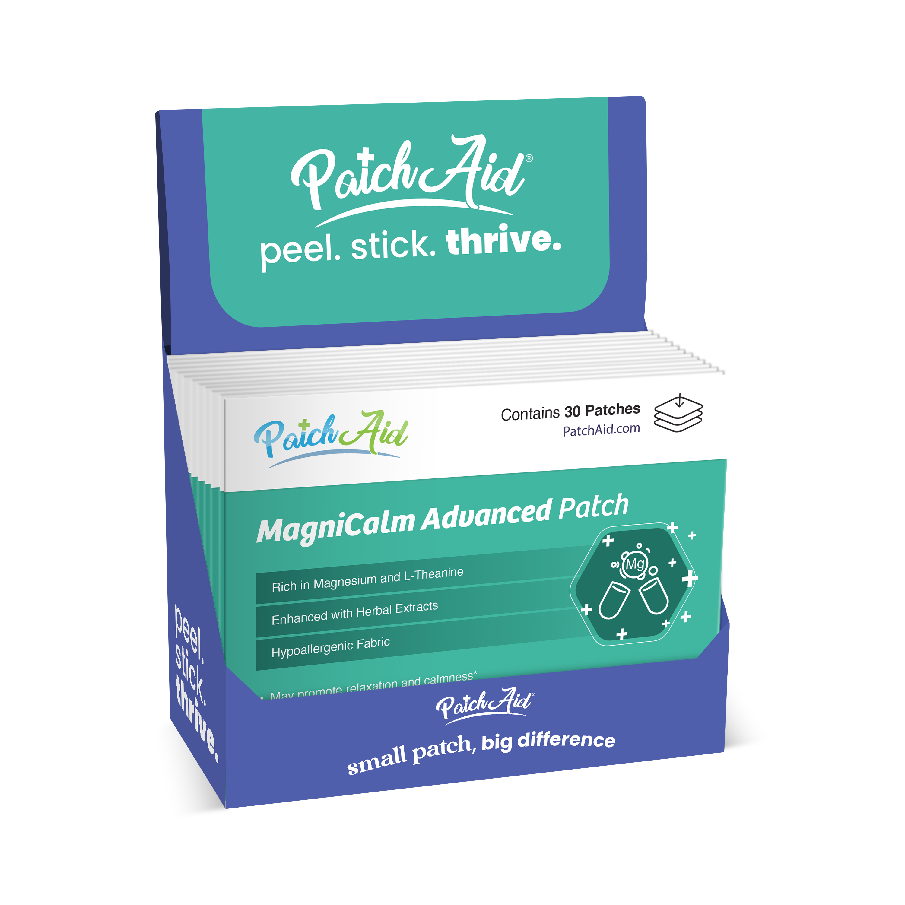 PatchAid - Wholesale Oral Supplement/Vitamin - MagniCalm Advanced Patch - Mood Stabilizer & Sleep Support0