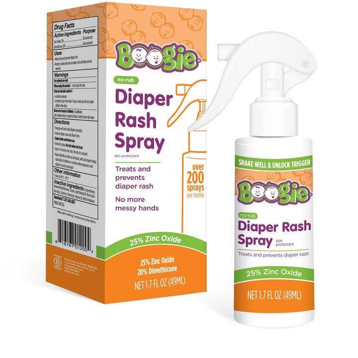Boogie Diaper Rash Spray 1.7 oz. (Case of 12) for wholesale by Earth Mama Organics