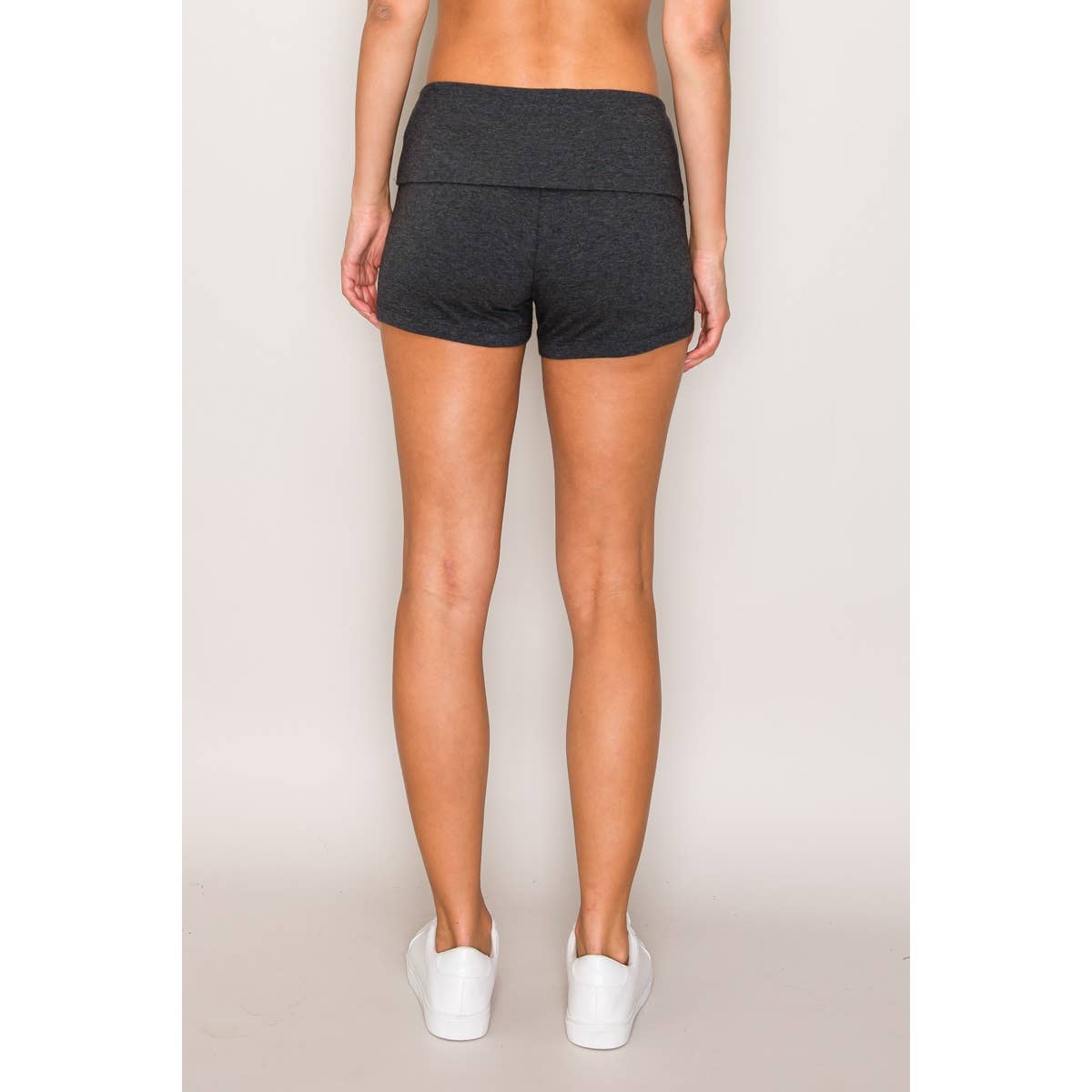 Popular 21 - Wholesale Shorts - Women's - Cotton Bike Shorts with Fold over Waist Band10