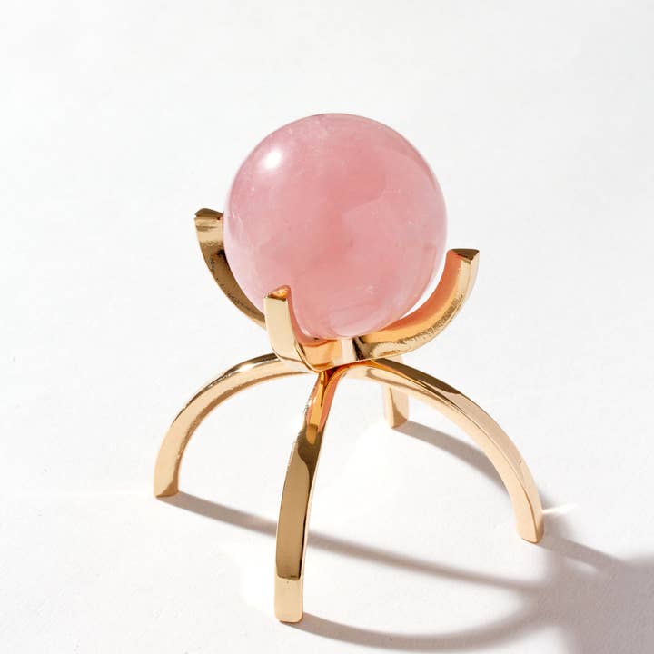 Luna Norte - Wholesale Decorative Tabletop Object - Eye Of The Beholder Gemstone Sphere On Stand Set