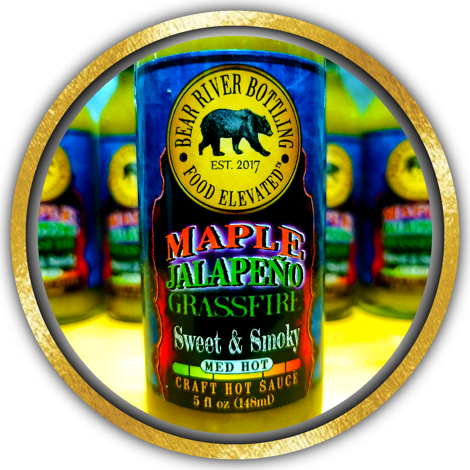 Bear River Bottling - Wholesale Hot Sauce - Maple Jalapeño Grassfire Hot Sauce1
