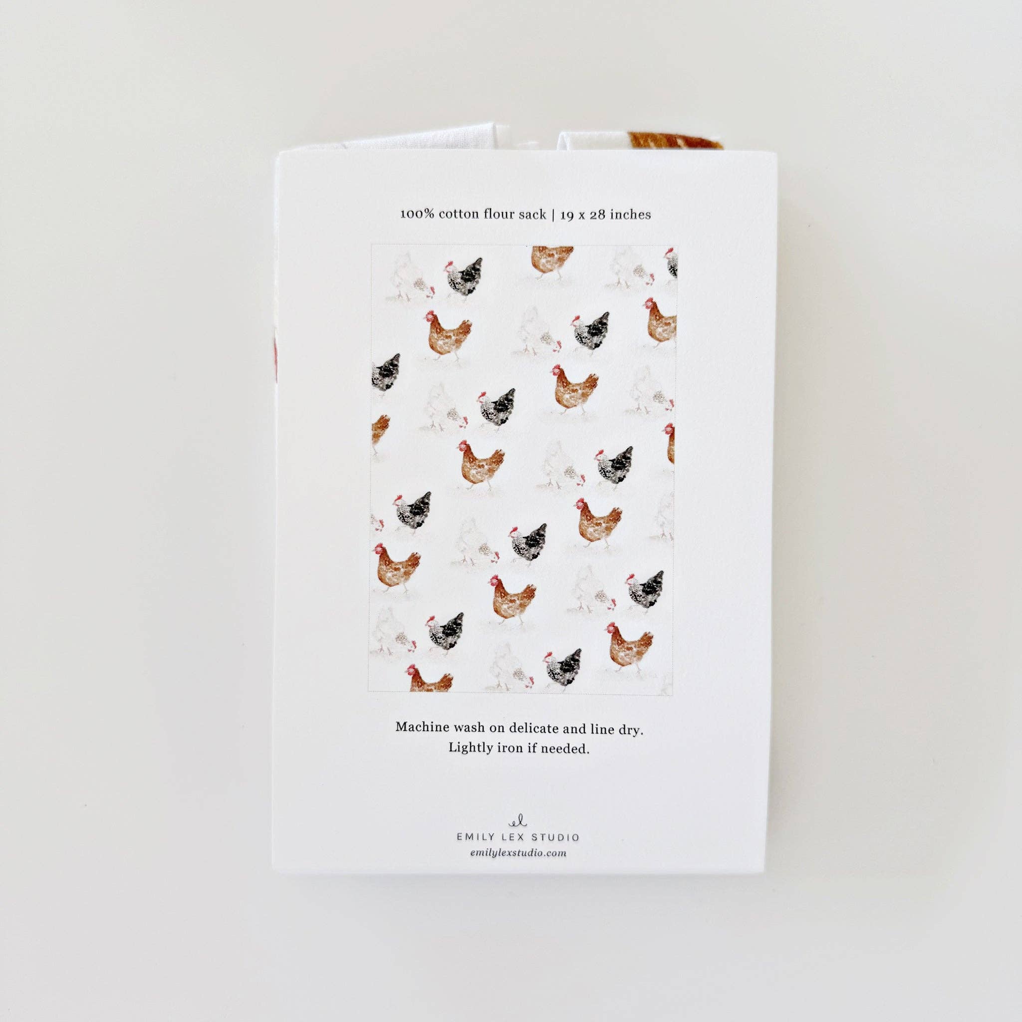 emily lex studio - Wholesale Tea Towel - chickens tea towel2