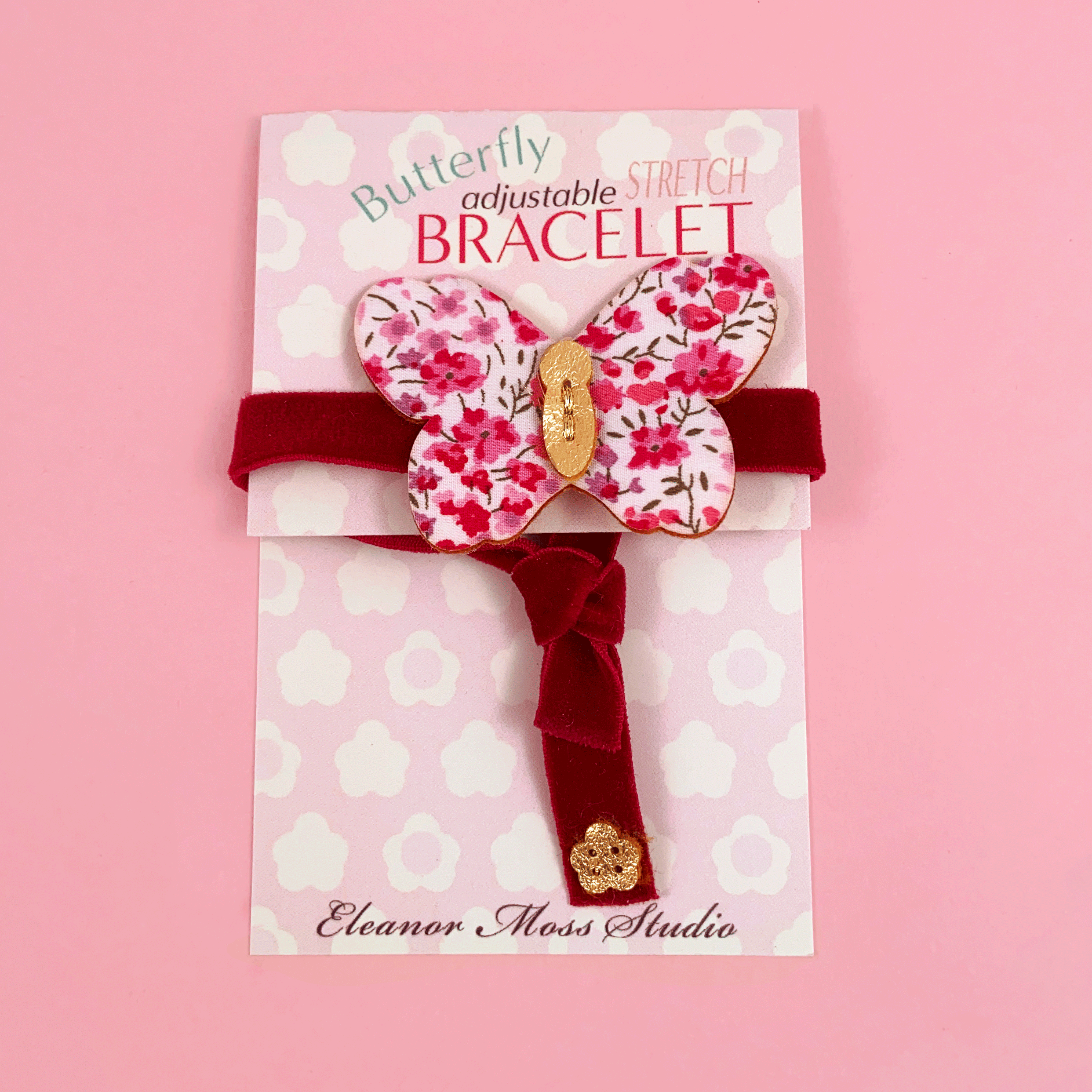 Eleanor Moss Studio - Wholesale Taart/cupcaketopper - Three Phoebe Liberty of London Topper1