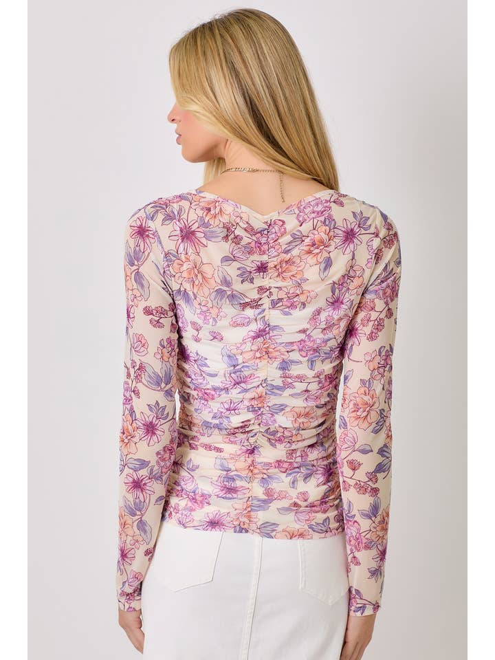 Mystree - Wholesale Blouse - Women's - 60527 Floral Ruching Top 9