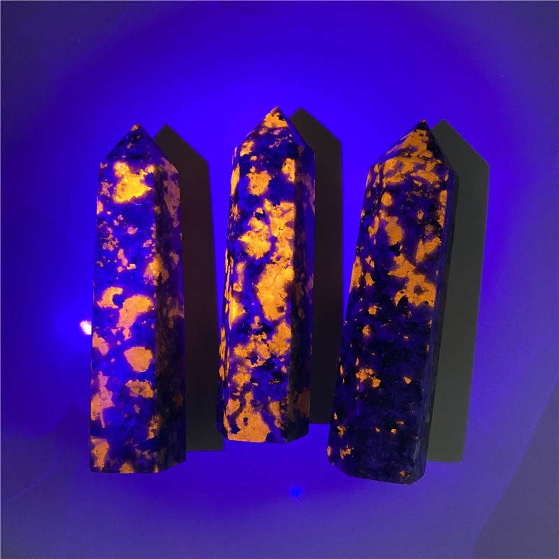 Moon Rituals - Wholesale Spiritual Stone/Crystal - Yooperlite Tower Point Generator - Nature's Glow in Your Home, Christmas Crystal Gift2