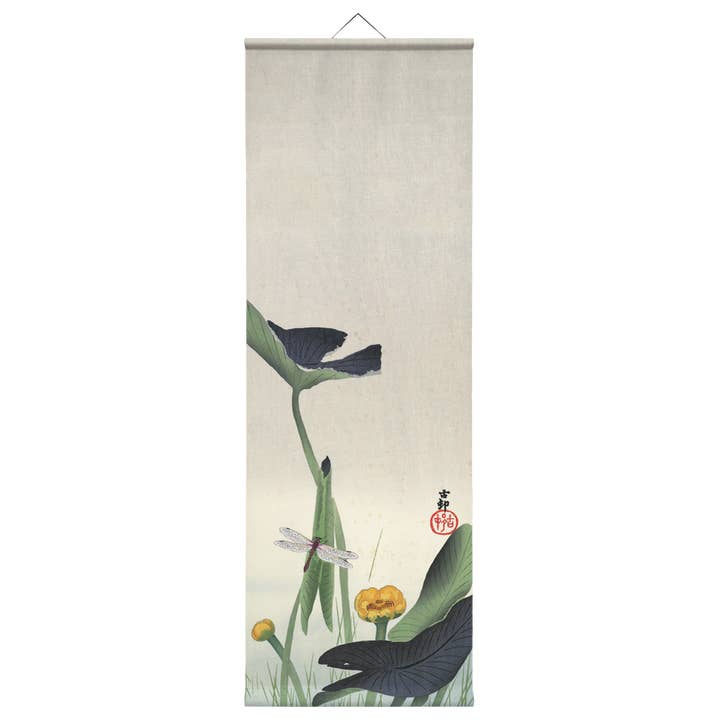 Eicie – Großhandel Wandteppich/-tuch – Kakemono Nr. 007 Libelle Lotus