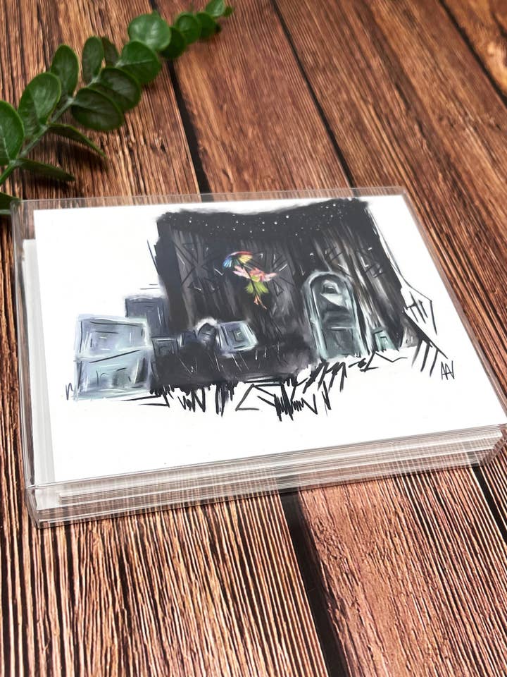 Fantasy Series Set 2, confezione da 10 biglietti per la vendita all'ingrosso da parte di Third Wolf Designs