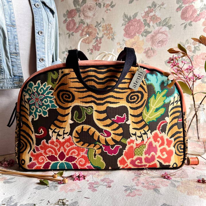 Atenti - Venta al por mayor Bolsa de viaje - Mujer - Le Tigre Overnighter-Atenti USA hecho a mano, bolso de fin de semana, bolsa de viaje1
