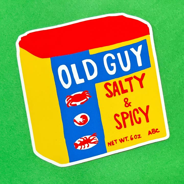 OLD GUY STICKER for wholesale by Alphabet Studios