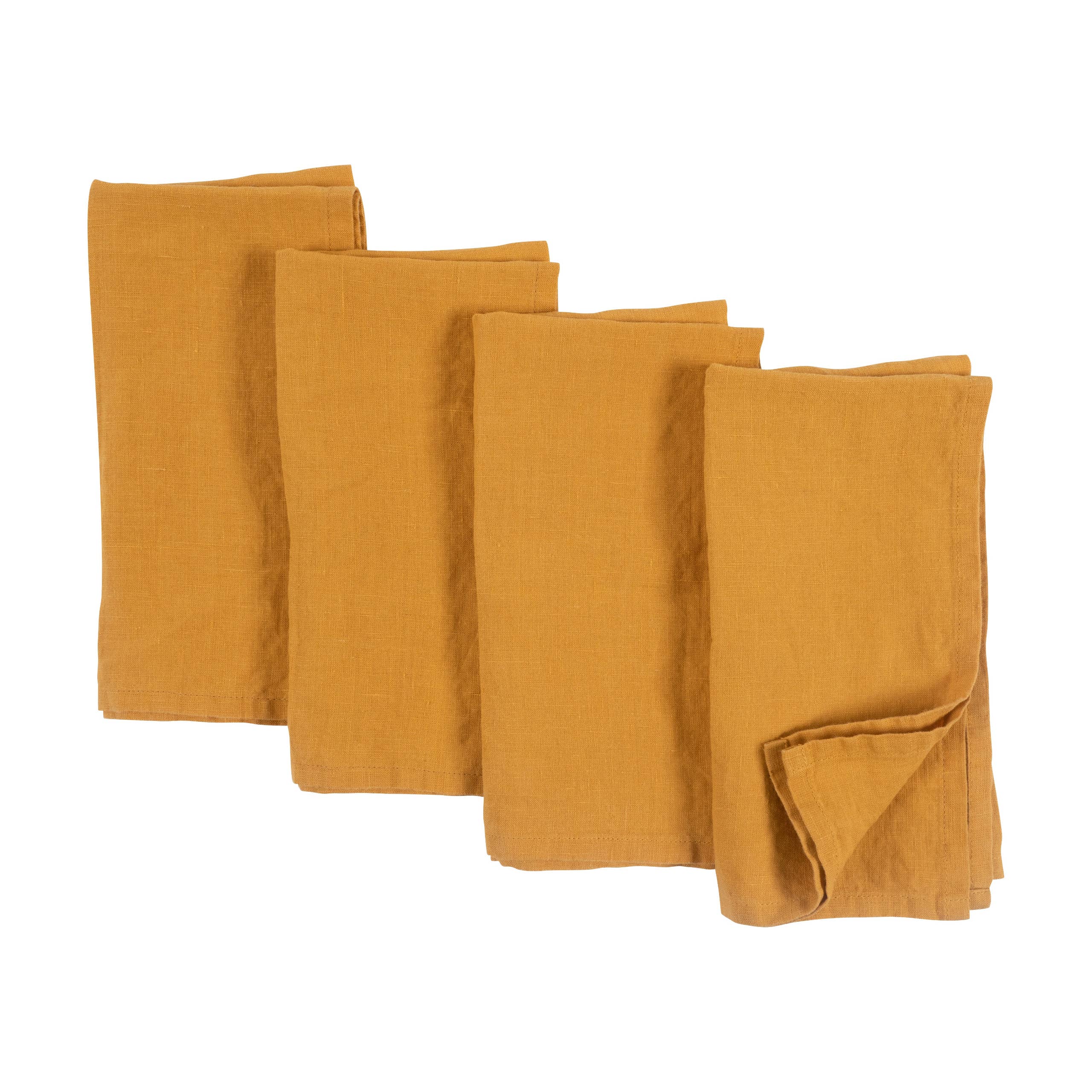 KAF Home - Wholesale Dinner & Cloth Napkin - Verona 100% Stone Washed Linen Napkins-Set Of 4, 20" x 20"1