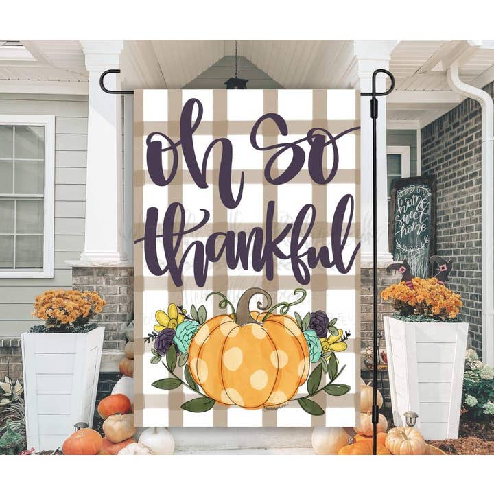 Oh So Thankful Garten-Flagge für den Großhandel von Doodles By Rebekah