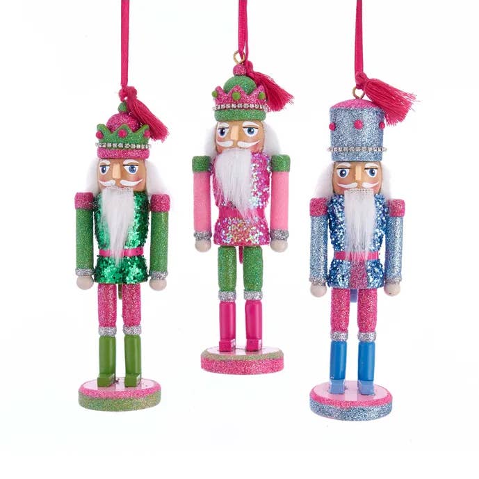 Kurt S. Adler, Inc. - Wholesale Ornament - 6" Wooden Multicolor Preppy Nutcracker Ornament 3 Assorted0