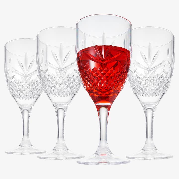 Unbreakable Acrylic Plastic, Wine Glasses | Set of 4 and other Purchase Wholesale clear plastic wine glasses. Free Returns & Net 60 Terms on Faire trending on Faire.