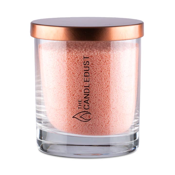 The Candledust - Wholesale Jar/Filled Candle - Peach candle Unscented Candle Sand candle 160g
