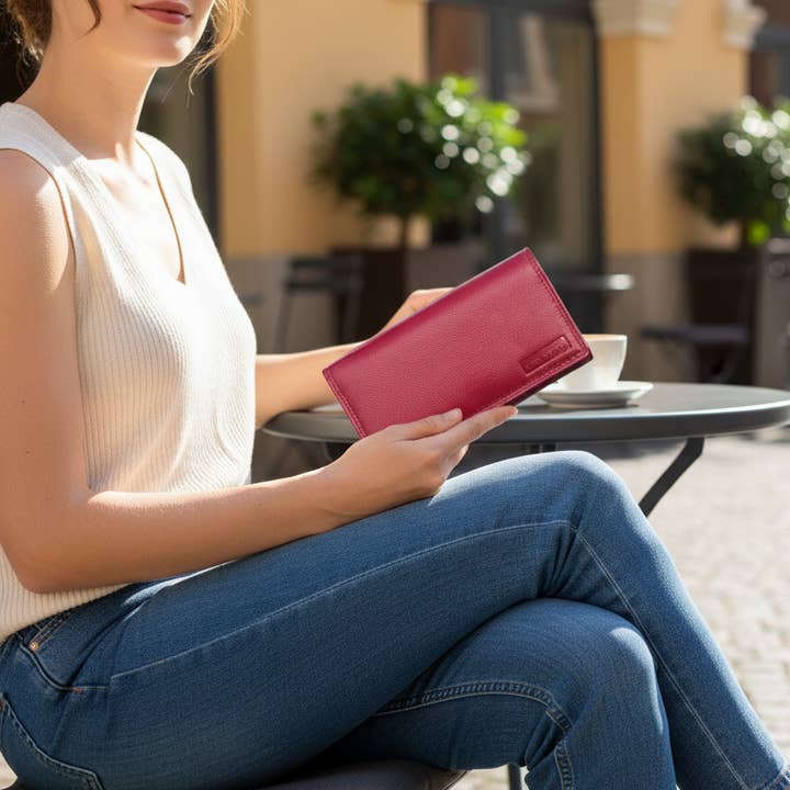 Vaya Brodo Genuine Leather Ladies wallet Card holder RFID Protection for wholesale by Alta Quero