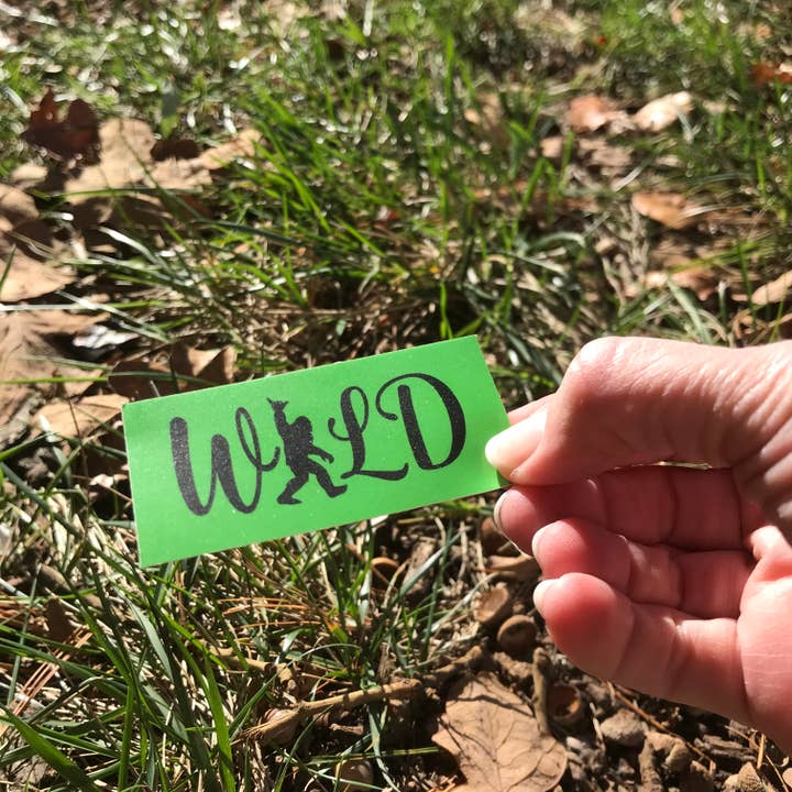 Wild Bigfoot or Satchquatch Vinyl 3" Sticker for wholesale by National Parks and Beyond