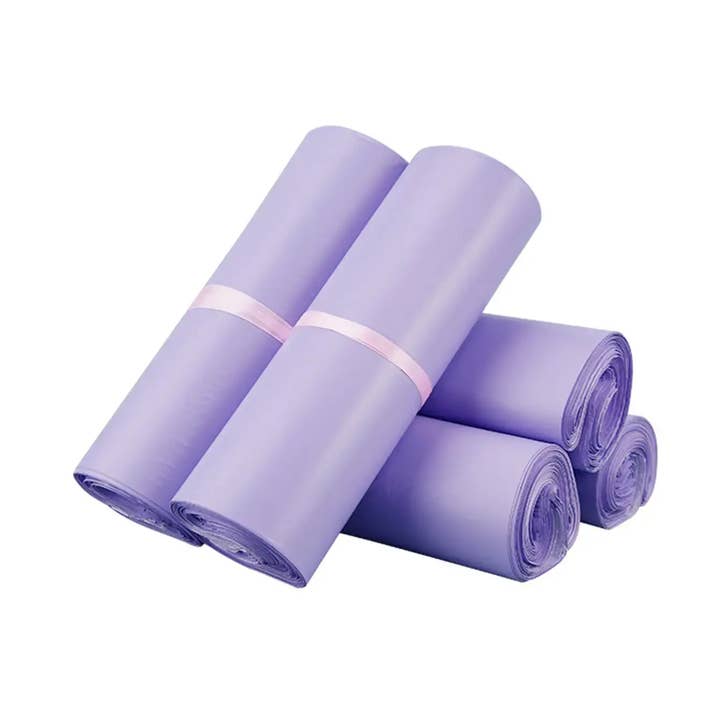 ByHome – Envelopes por atacado – 100 sacos de envio em poliéster reforçado lilás claro, 4 tamanhos2