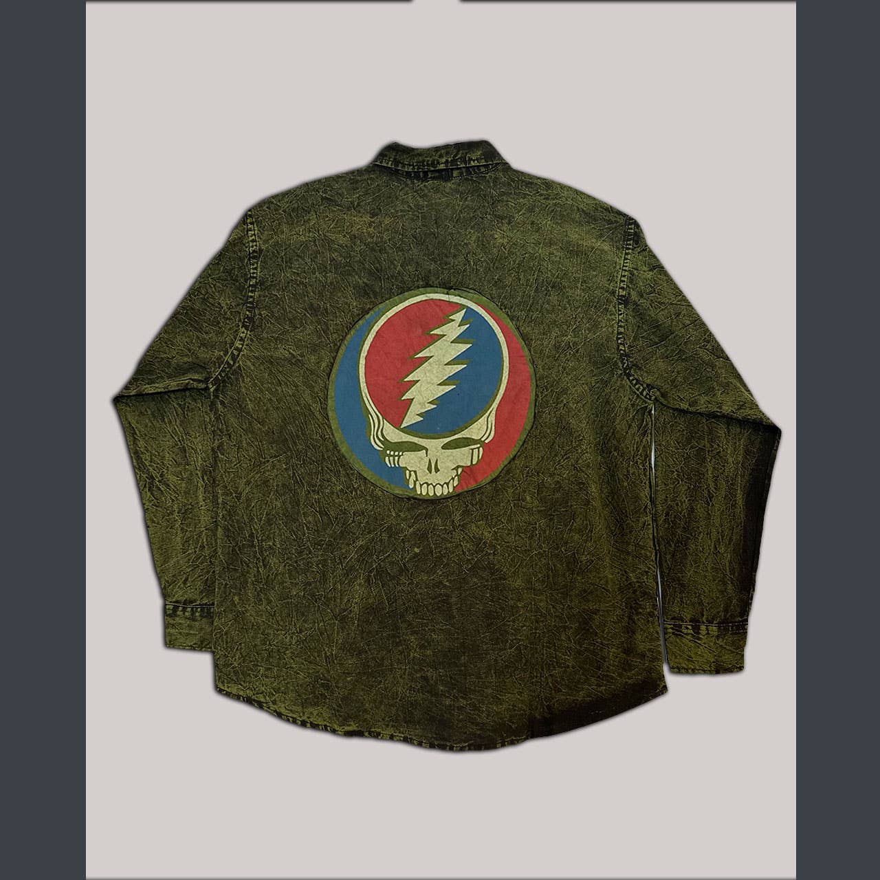 Jayli Clothing - Wholesale Button Down Shirt - Men's - Grateful Dead Cotton Enzyme Washed Men's Button Up Shirt 3