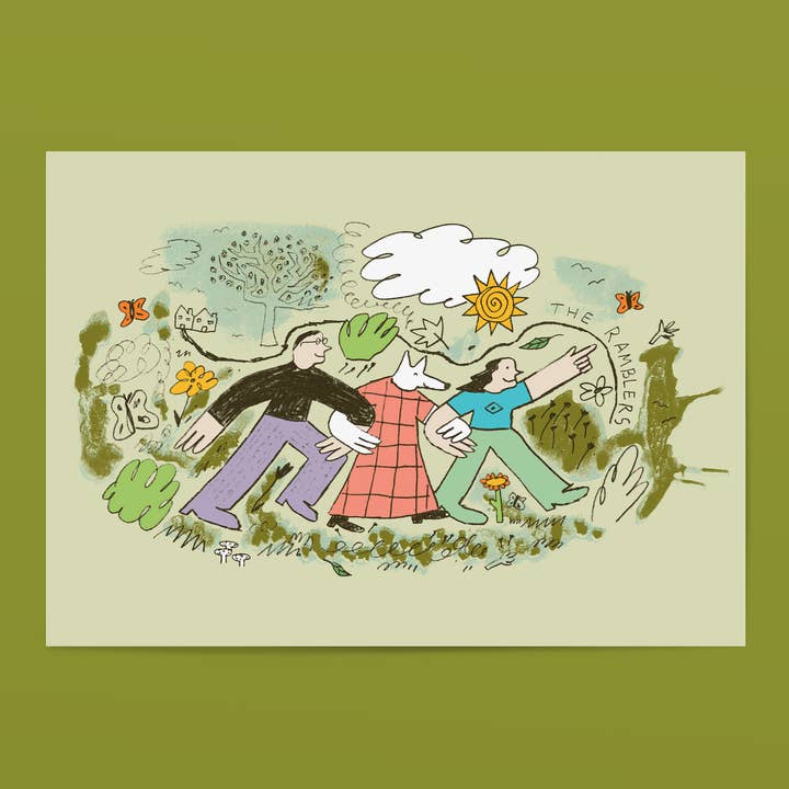 'The Ramblers' Naturkunsttryk for engroshandel hos bigfatbambini