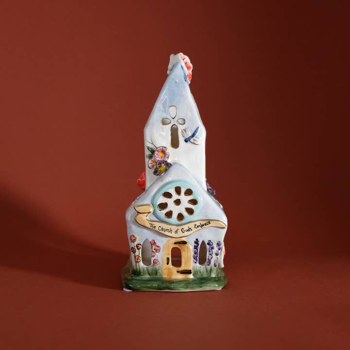 Blue Sky Clayworks - Wholesale Decorative Tabletop Object - Easter Church Candle House