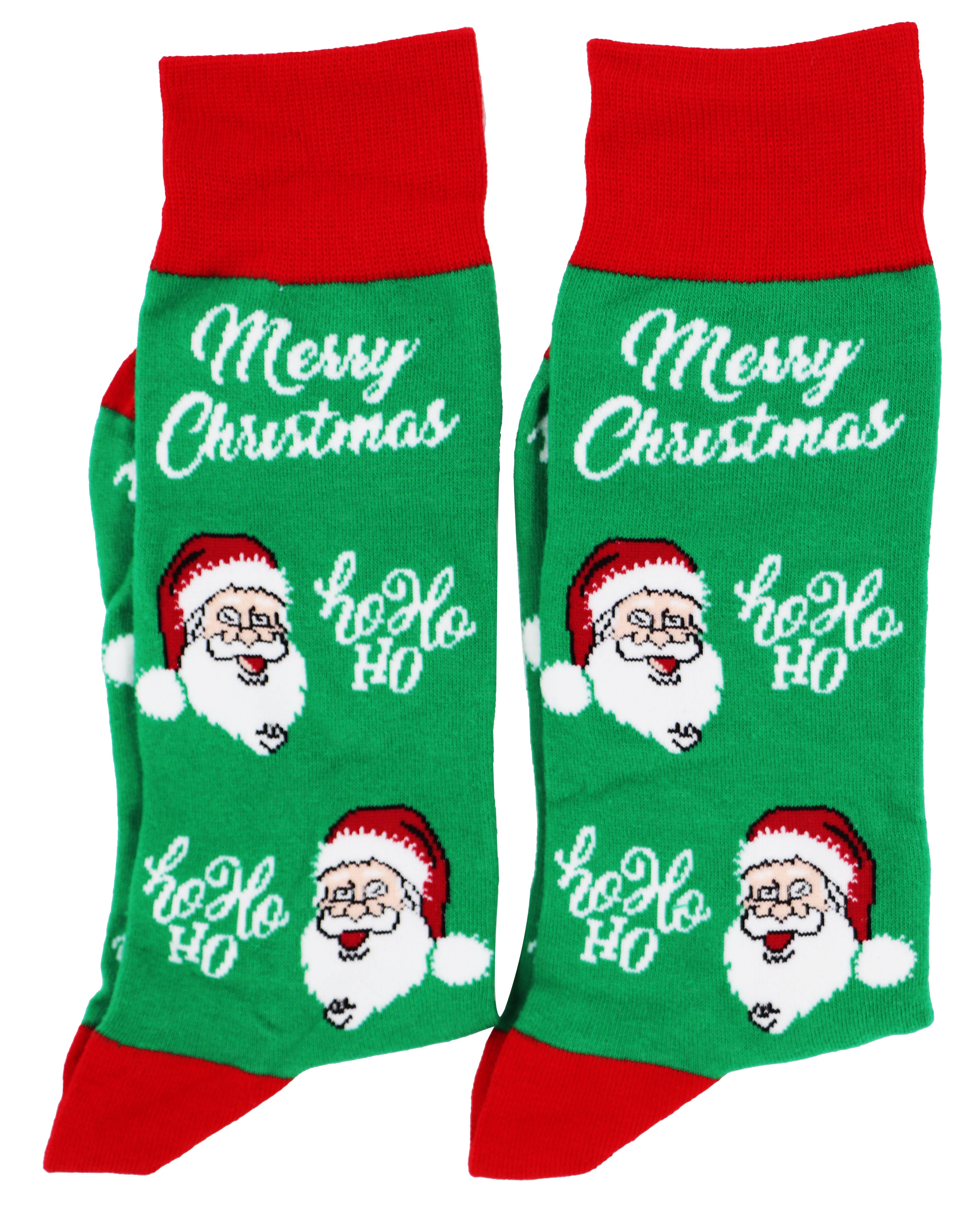 SoXcellent - Vente Chaussettes – unisexe - Chaussettes fantaisie unisexes Merry Christmas Santa Claus Hohoho12