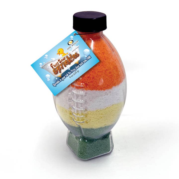 Fizzy Soap Sprinkles - Football for wholesale by One Minute Manicure