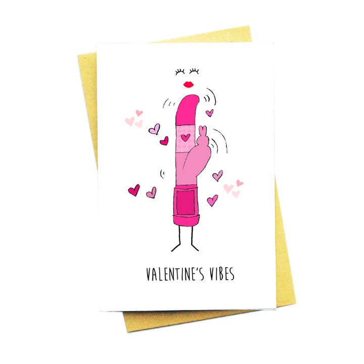 Biglietto d'auguri di San Valentino Vibes per la vendita all'ingrosso da parte di Nocturnal Paper