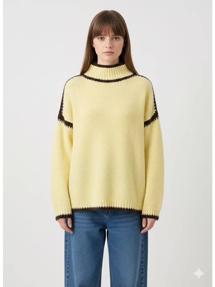 AMELÉ – wholesale Knitted jumper – Women′s – Oversized chunky knit sweater4