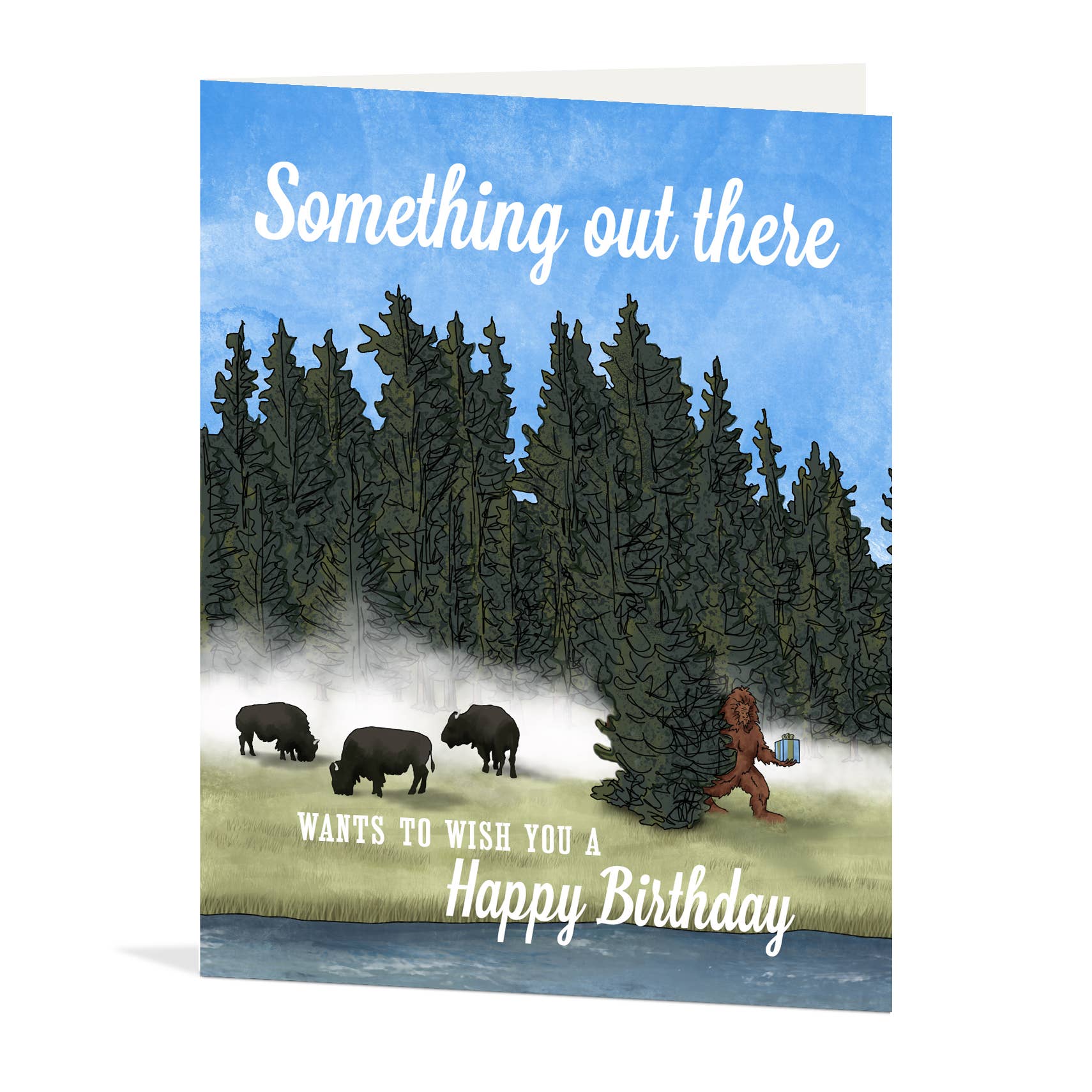 Waterknot - Venta al por mayor Tarjetas de cumpleaños - Tarjeta de cumpleaños de Sasquatch2