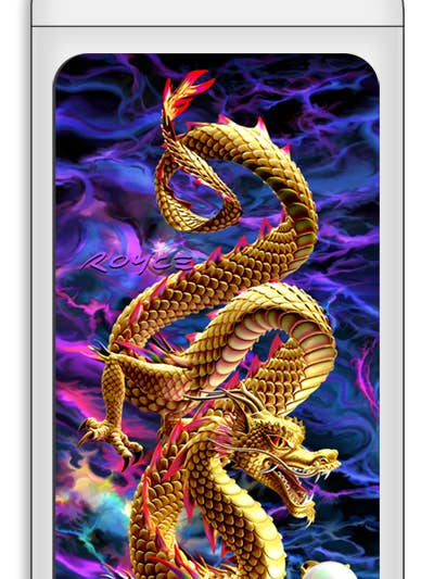3D Royce Magnet - Golden Dragon for wholesale by Artgame Ltd.
